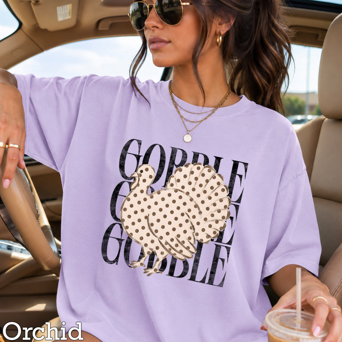 Gobble Thanksgiving Comfort Color Graphic Tee