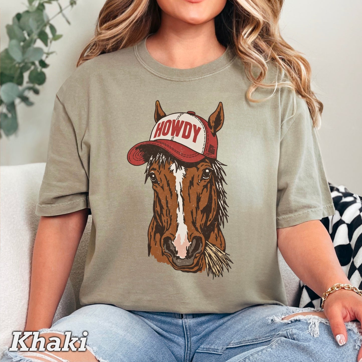Howdy Horse Comfort Color Graphic Tee