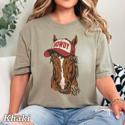 Howdy Horse Comfort Color Graphic Tee