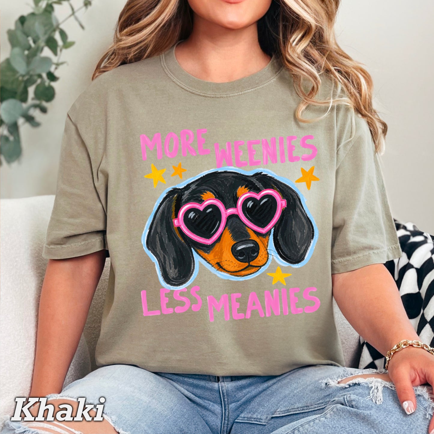 More Weenies Less Meanies Comfort Color Graphic Tee