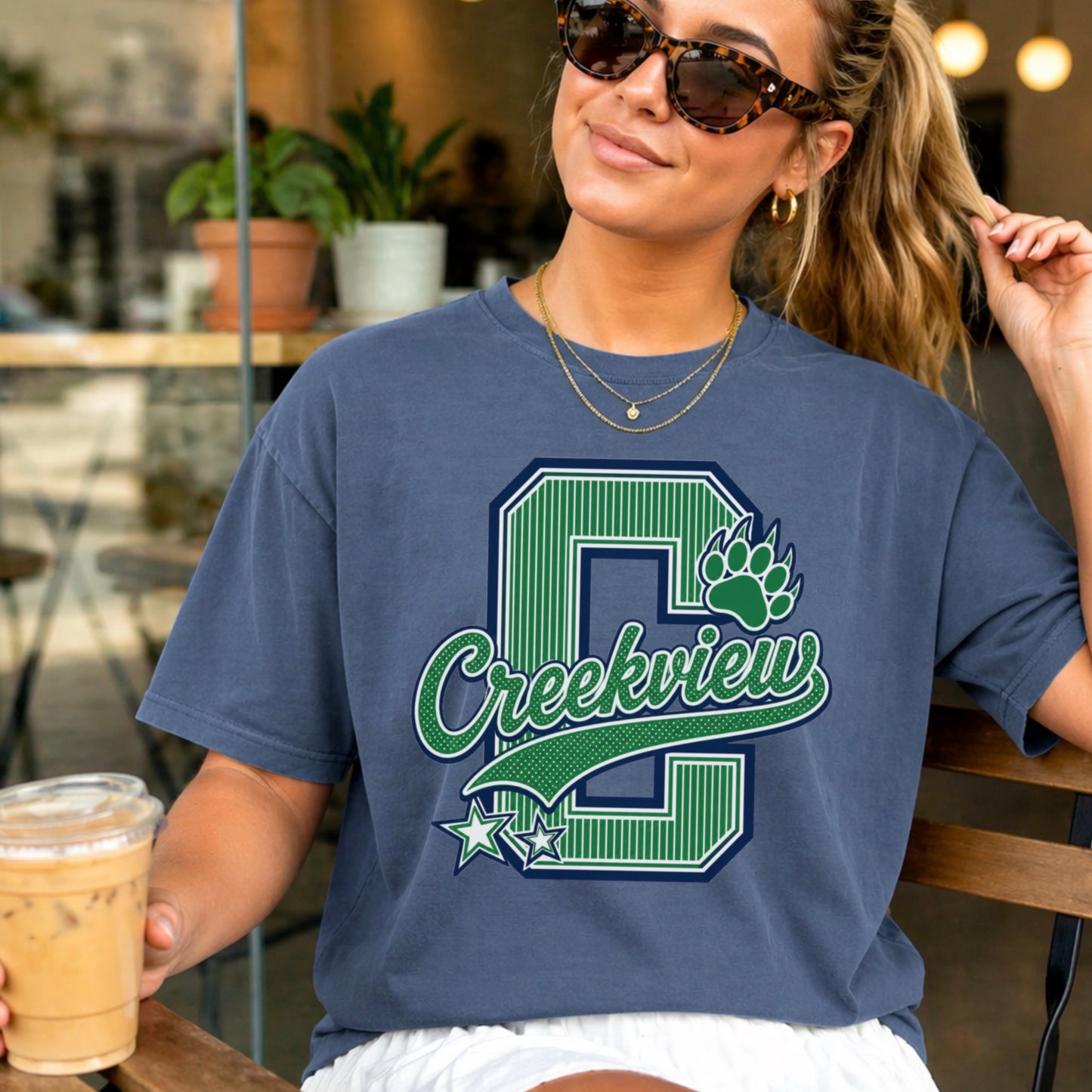 Creekview Grizzlies Comfort Color Graphic Tee
