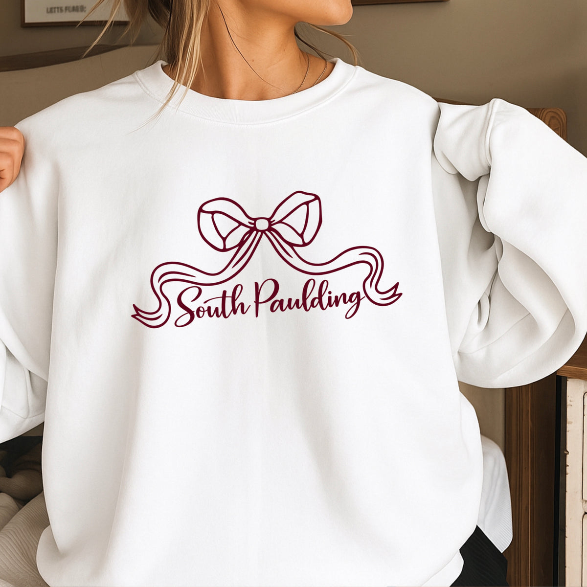 Spartans Coquette Bow Crewneck Sweatshirt