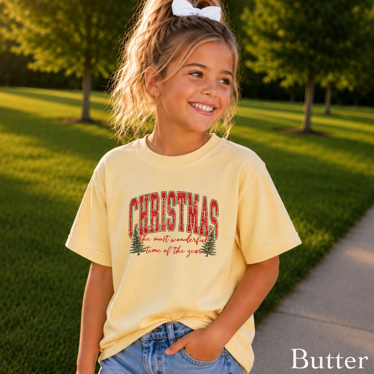 It's The Most Wonderful Time Of The Year Christmas Youth Comfort Color T-Shirt