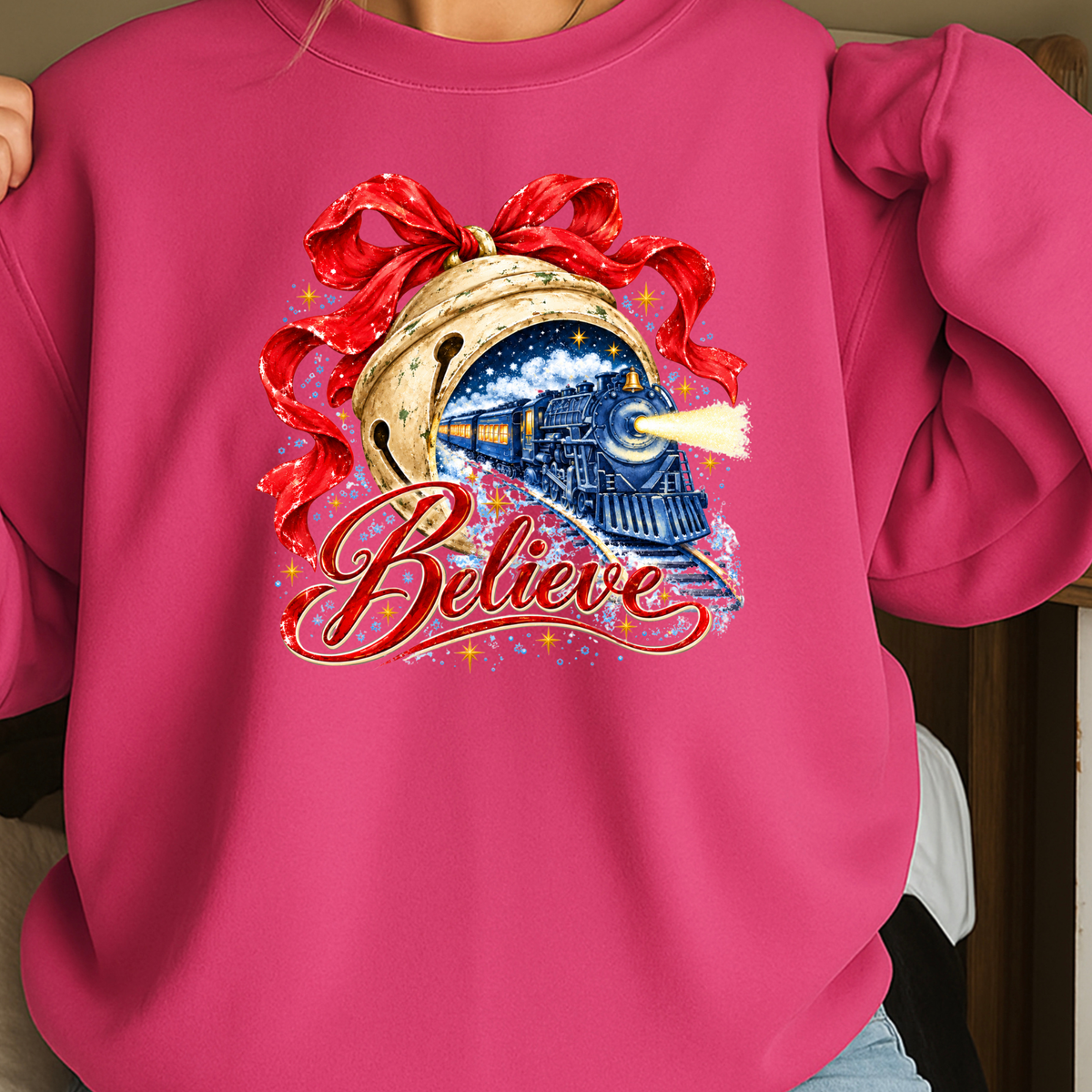 Believe Christmas Crewneck Sweatshirt