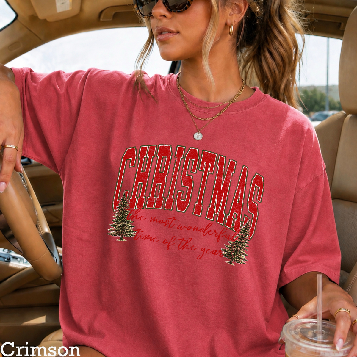 It's The Most Wonderful Time Of The Year Christmas Comfort Color Graphic Tee