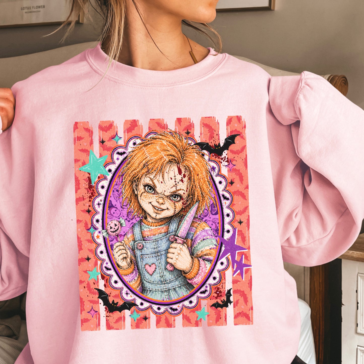 Horror Film Character Crewneck Sweatshirt