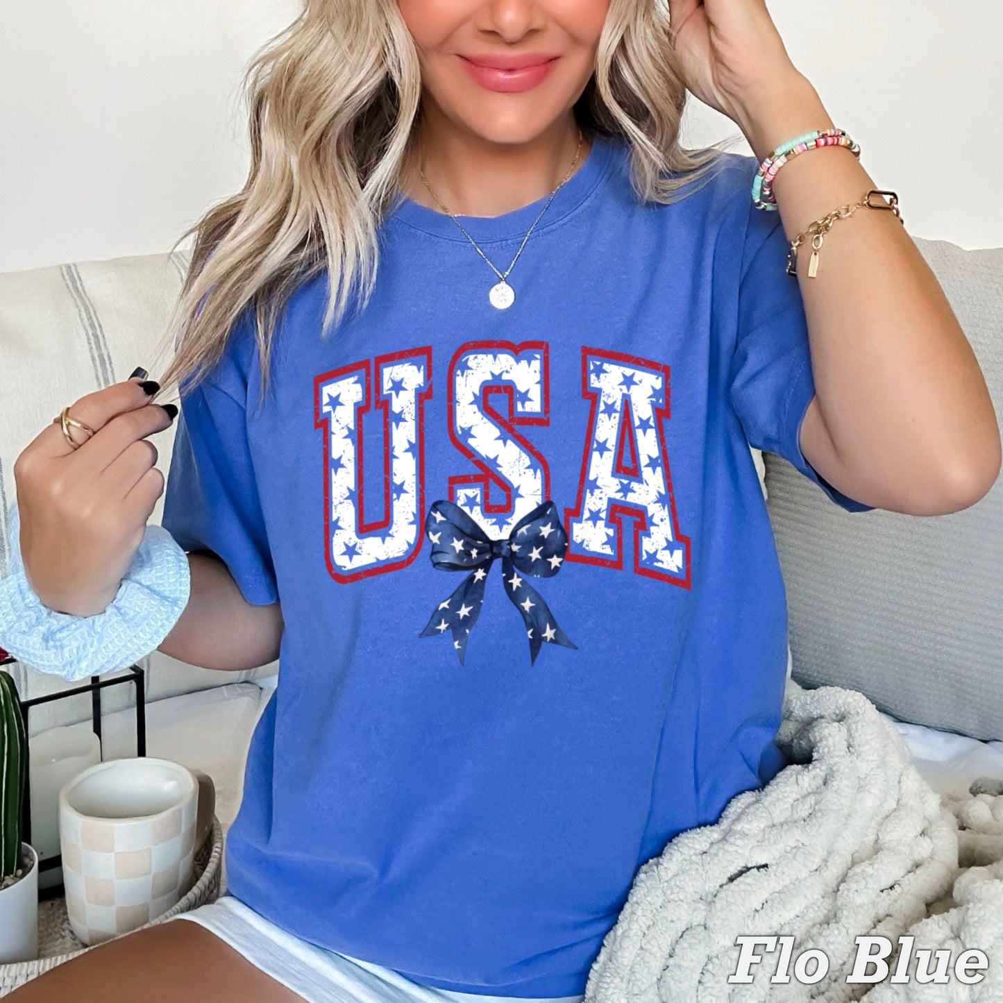 USA Patriotic Comfort Color Graphic Tee