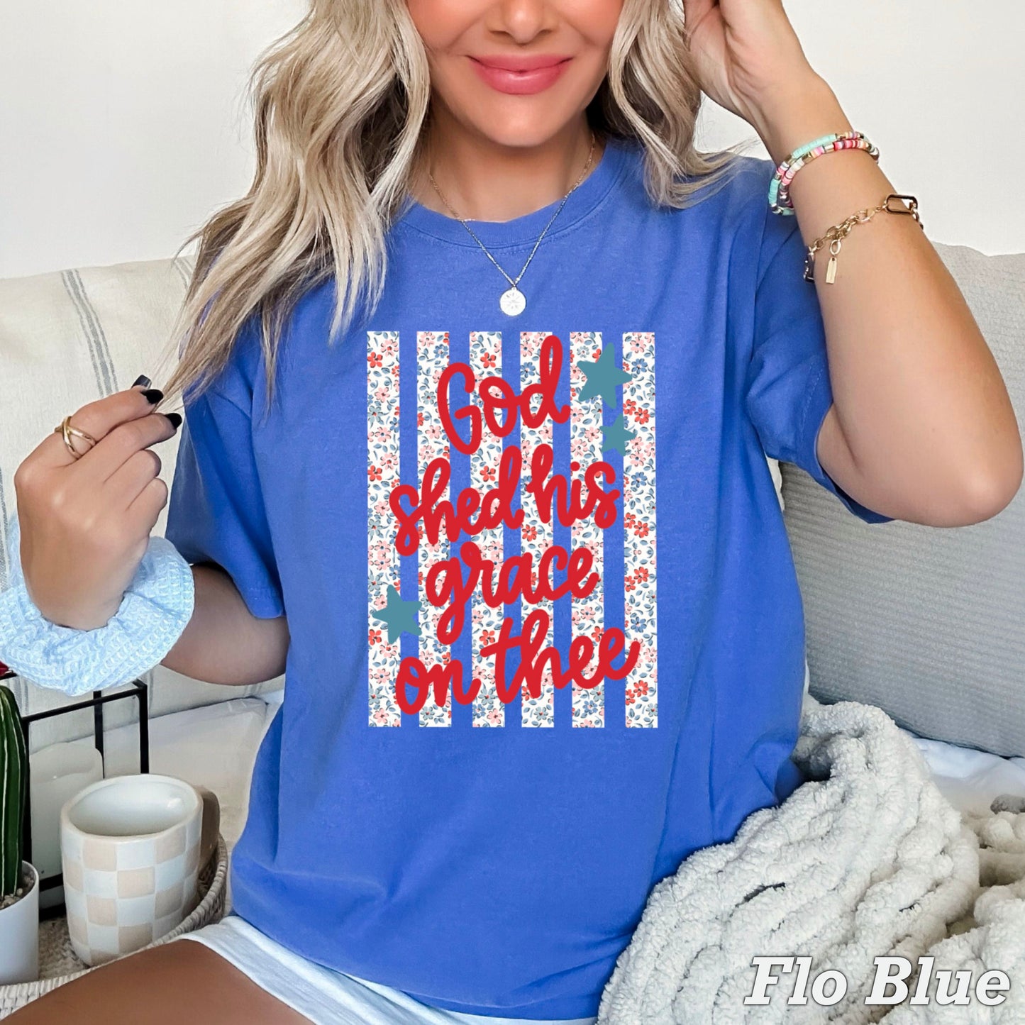 God Shed His Grace On Thee Comfort Color Graphic Tee