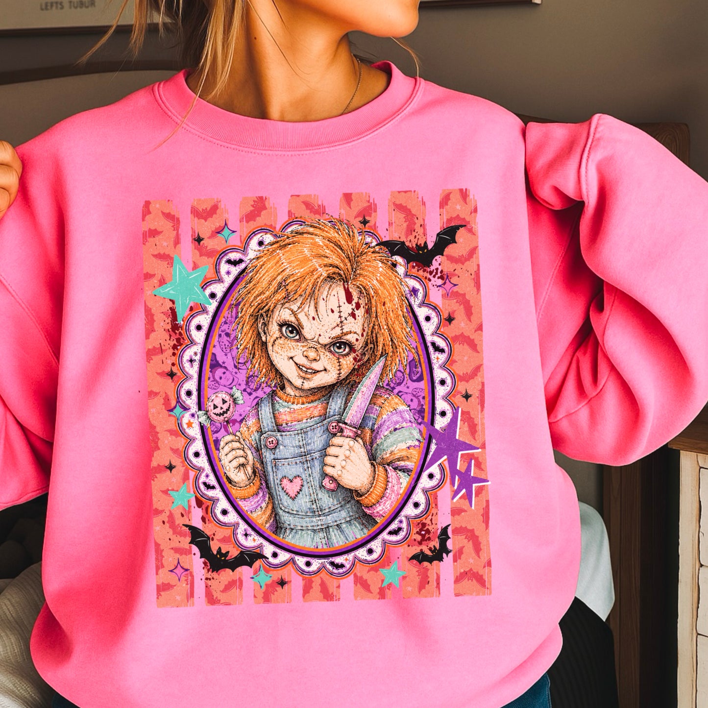 Horror Film Character Crewneck Sweatshirt