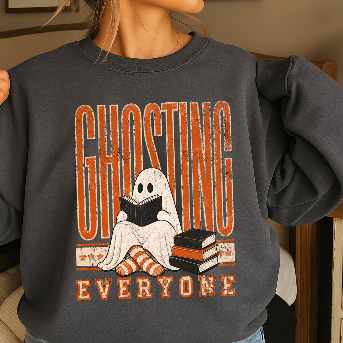 Ghosting Everyone Halloween Sweatshirt