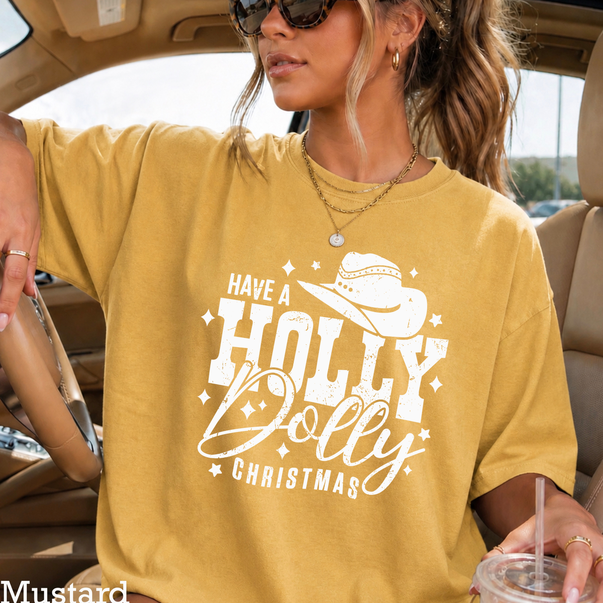 Have A Holly Christmas Comfort Color Graphic Tee