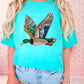 Faux Rhinestone Mallard Duck Comfort Color Graphic Tee