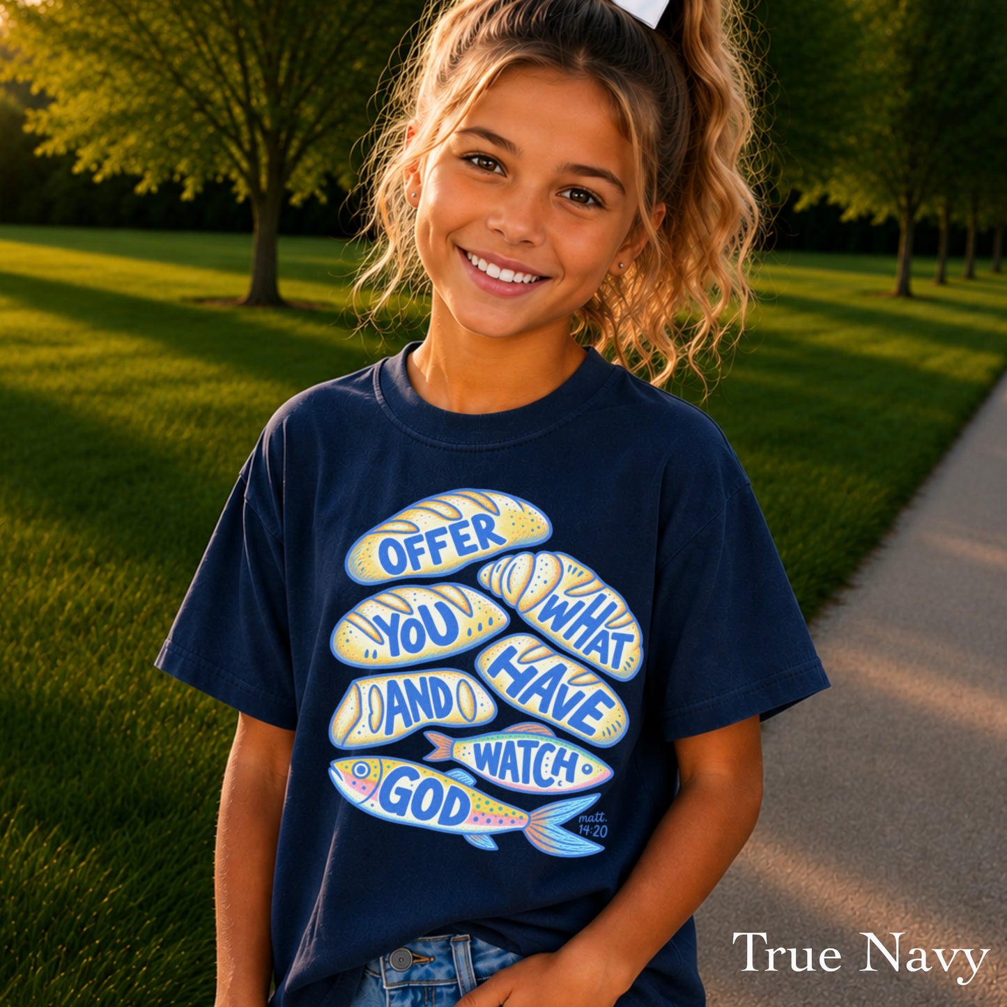 Offer What You Have And Watch God Youth Comfort Color T-Shirt