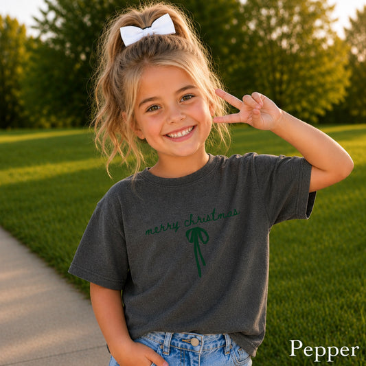 Merry Christmas Youth Comfort Color T-Shirt