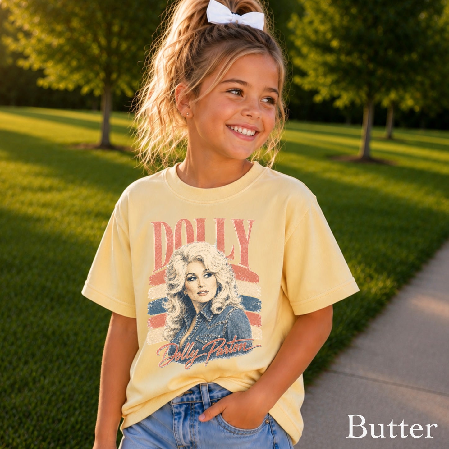 Retro Dolly Youth Comfort Color T-Shirt
