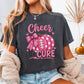 Cheer For The Cure Comfort Color Graphic Tee