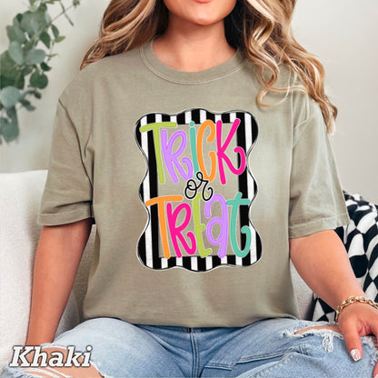 Trick Or Treat Halloween Comfort Color Graphic Tee