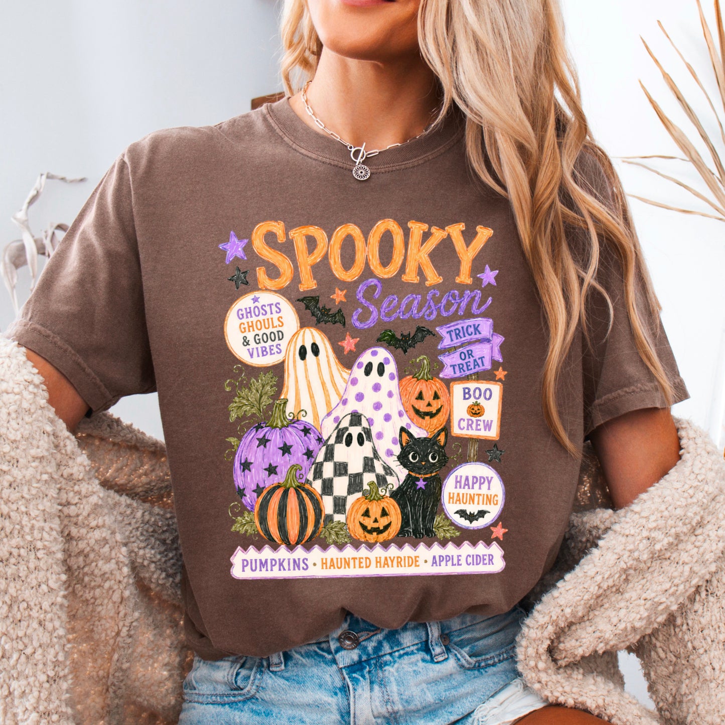 Spooky Season Comfort Color Graphic Tee
