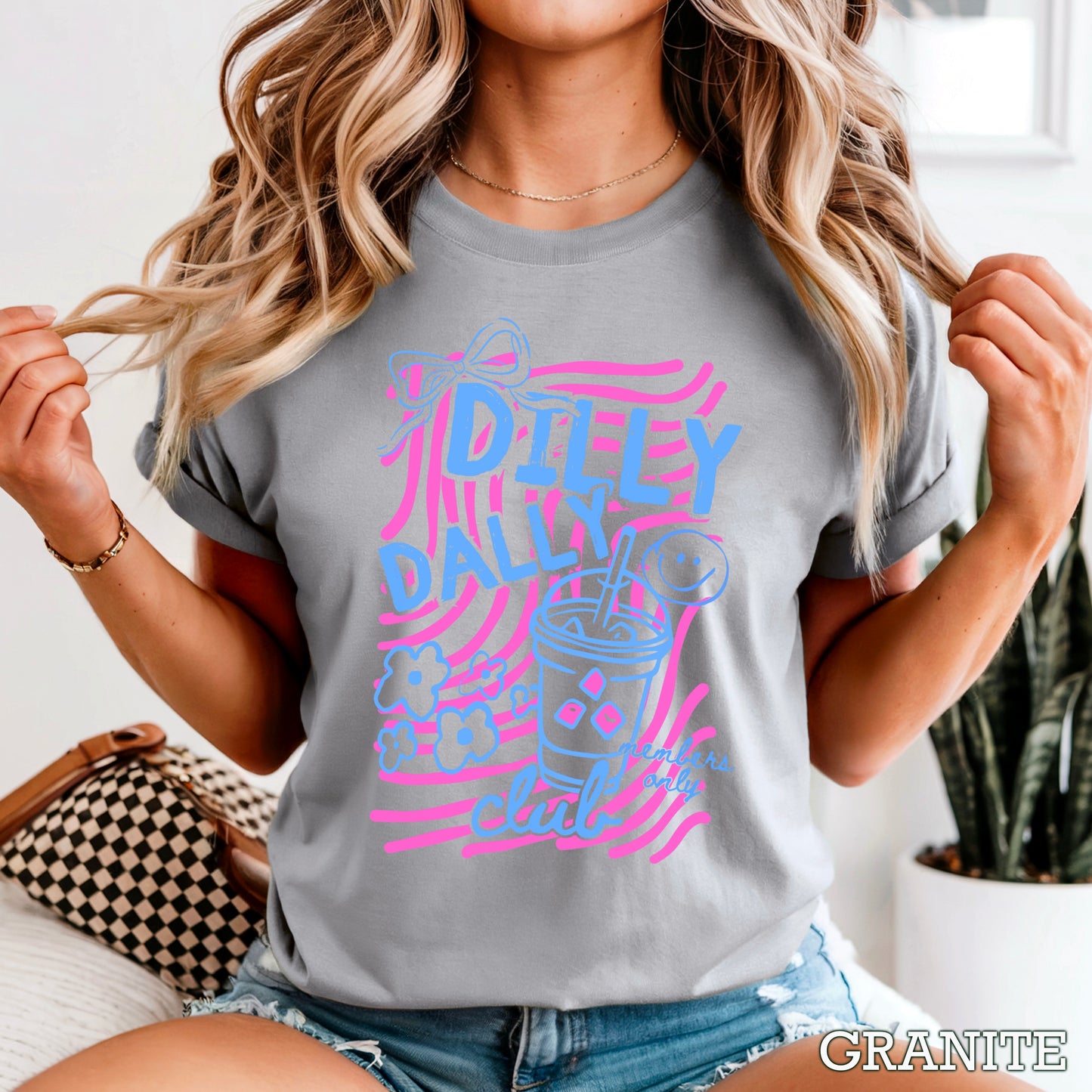 Dilly Dally Club Comfort Color Graphic Tee