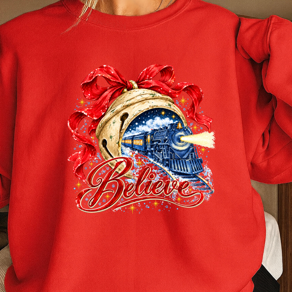Believe Christmas Crewneck Sweatshirt