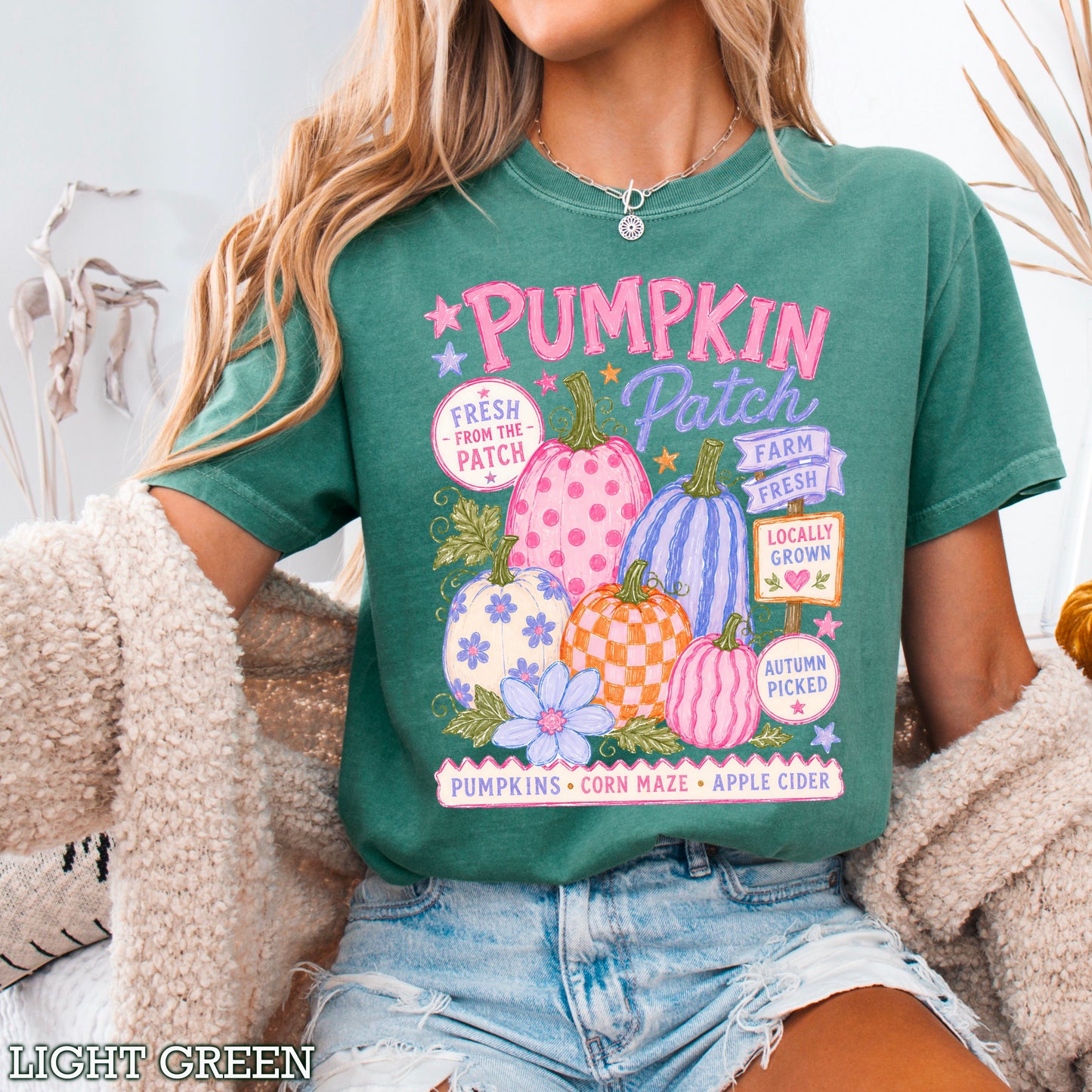 Pumpkin Patch Comfort Color Graphic Tee