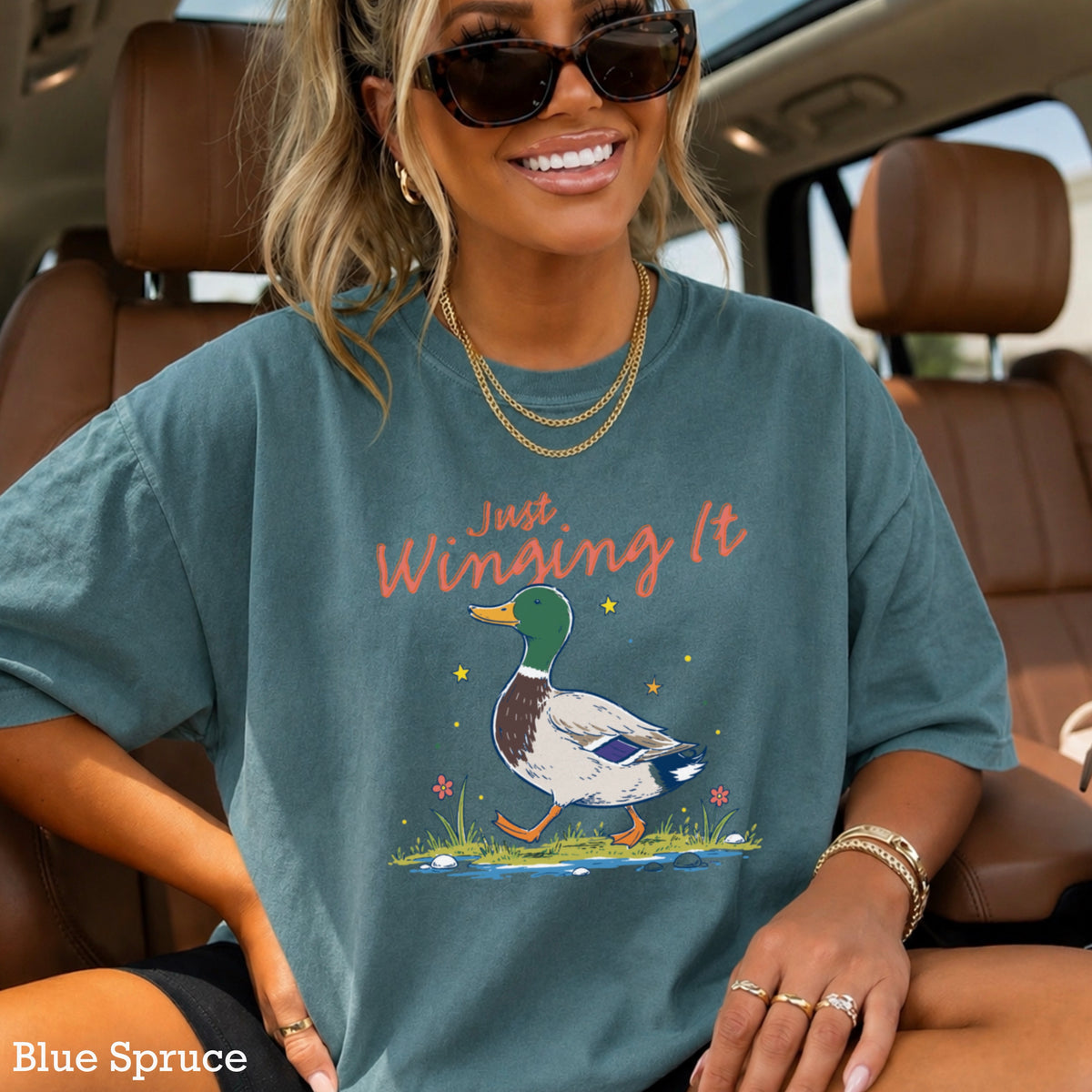Just Winging It Comfort Color Graphic Tee
