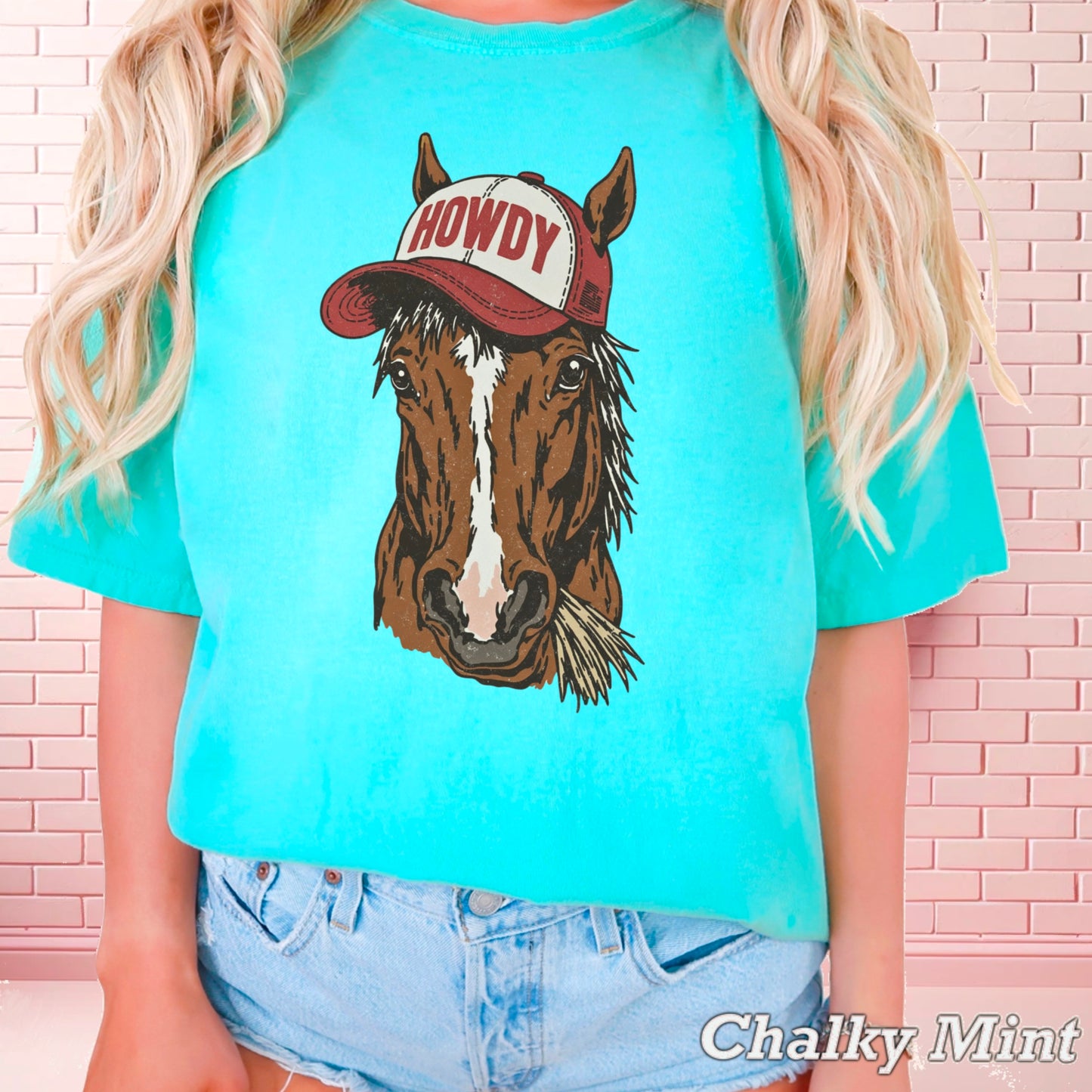 Howdy Horse Comfort Color Graphic Tee