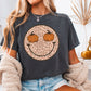 Leopard Pumpkin Face Comfort Color Graphic Tee