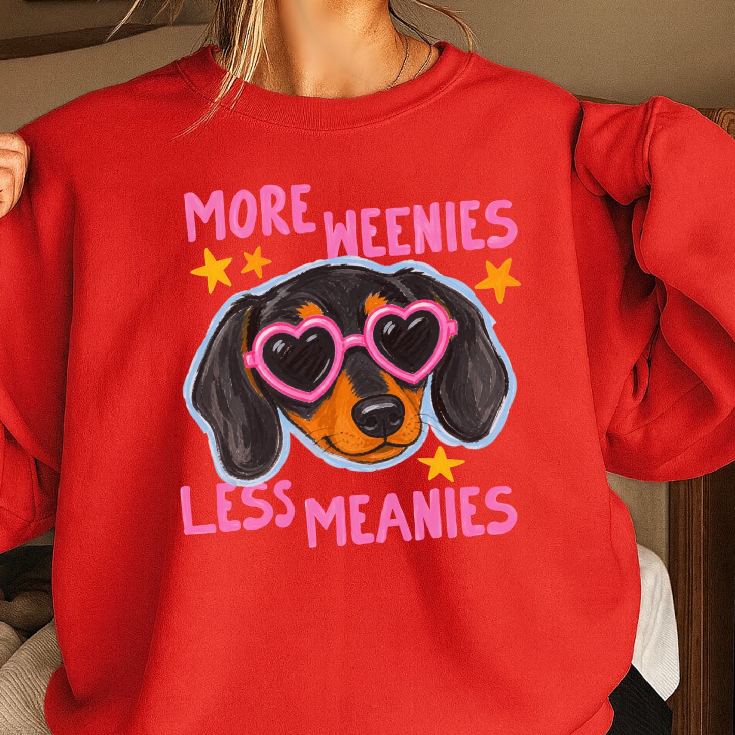 More Weenies Less Meanies Crewneck Sweatshirt