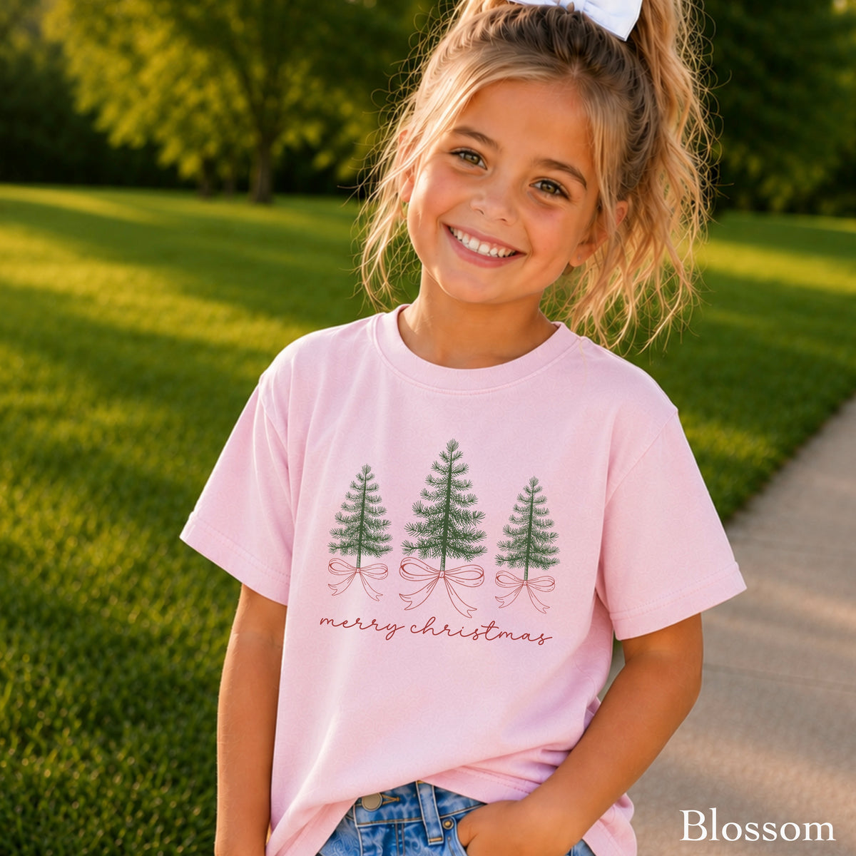 Merry Christmas Youth Comfort Color T-Shirt
