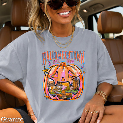 Halloween Town Comfort Color Graphic Tee