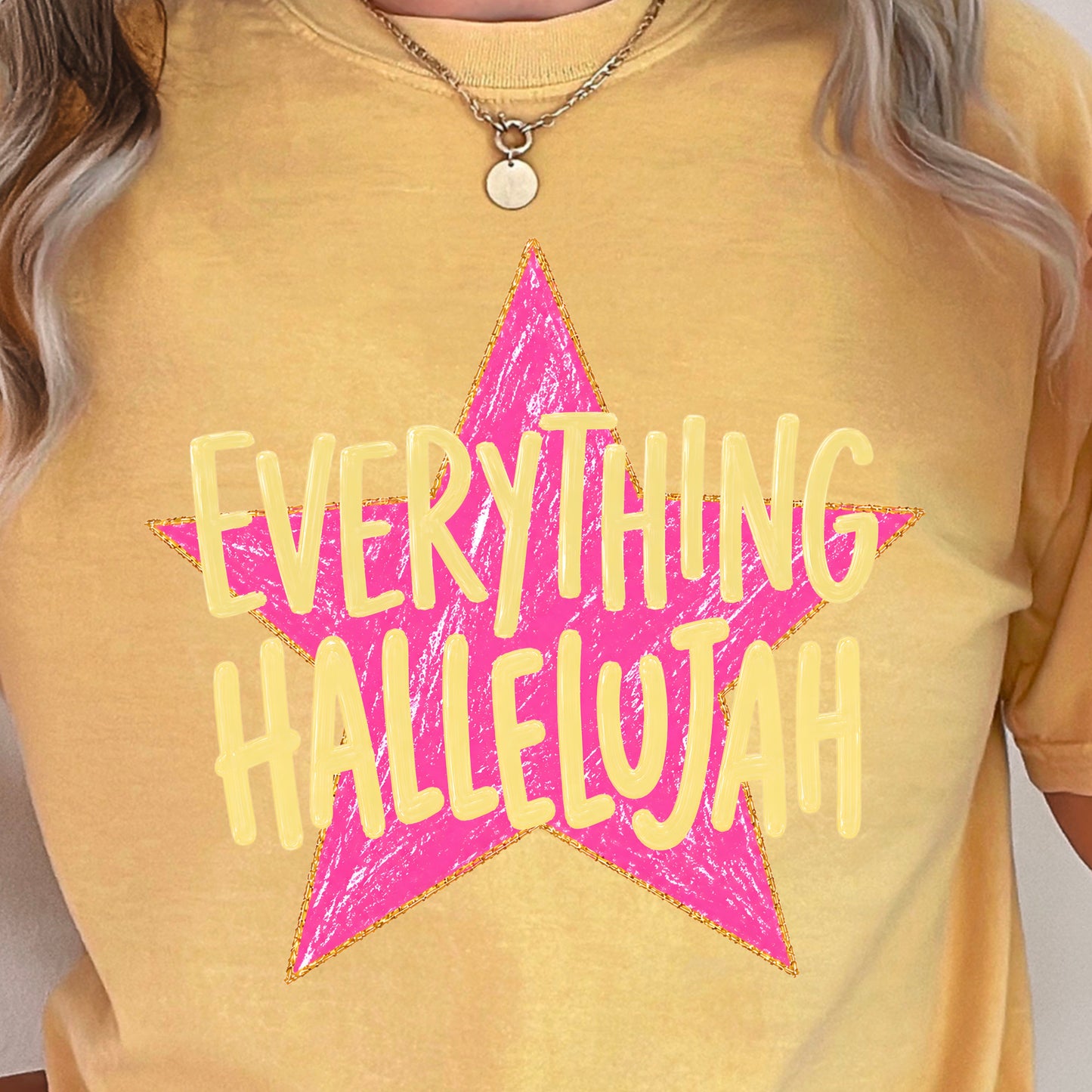 Everything Hallelujah Comfort Color Graphic Tee