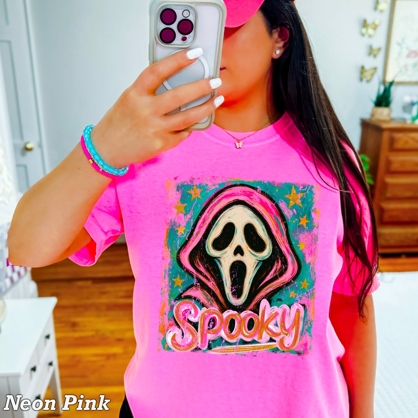 Spooky Floral Comfort Color Graphic Tee