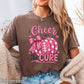 Cheer For The Cure Comfort Color Graphic Tee