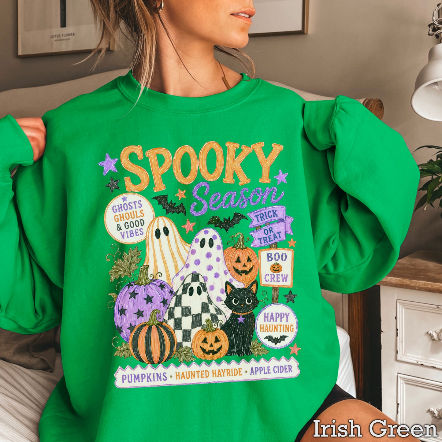 Spooky Season Halloween Crewneck Sweatshirt