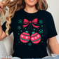 Christmas Cherries Comfort Color Graphic Tee