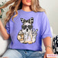 Preppy Ghost Halloween Comfort Color Graphic Tee