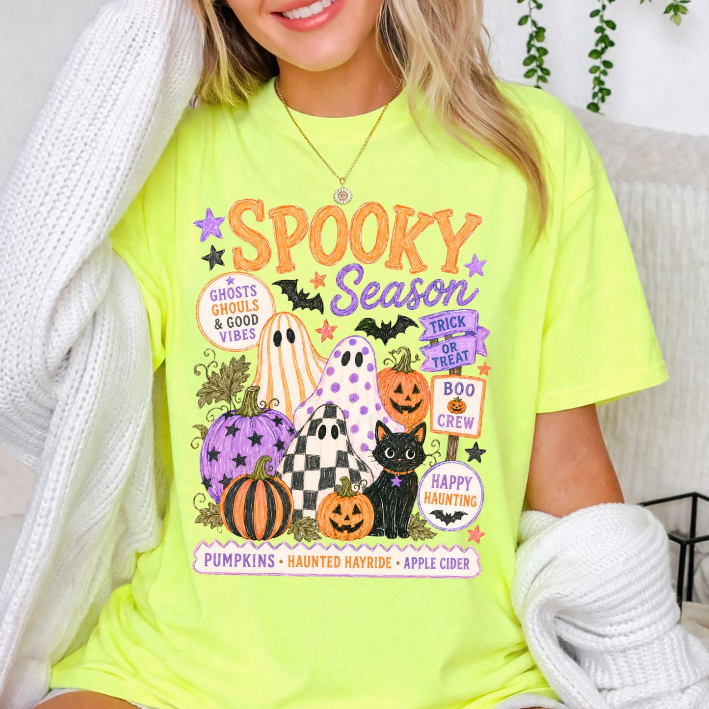 Spooky Season Comfort Color Graphic Tee