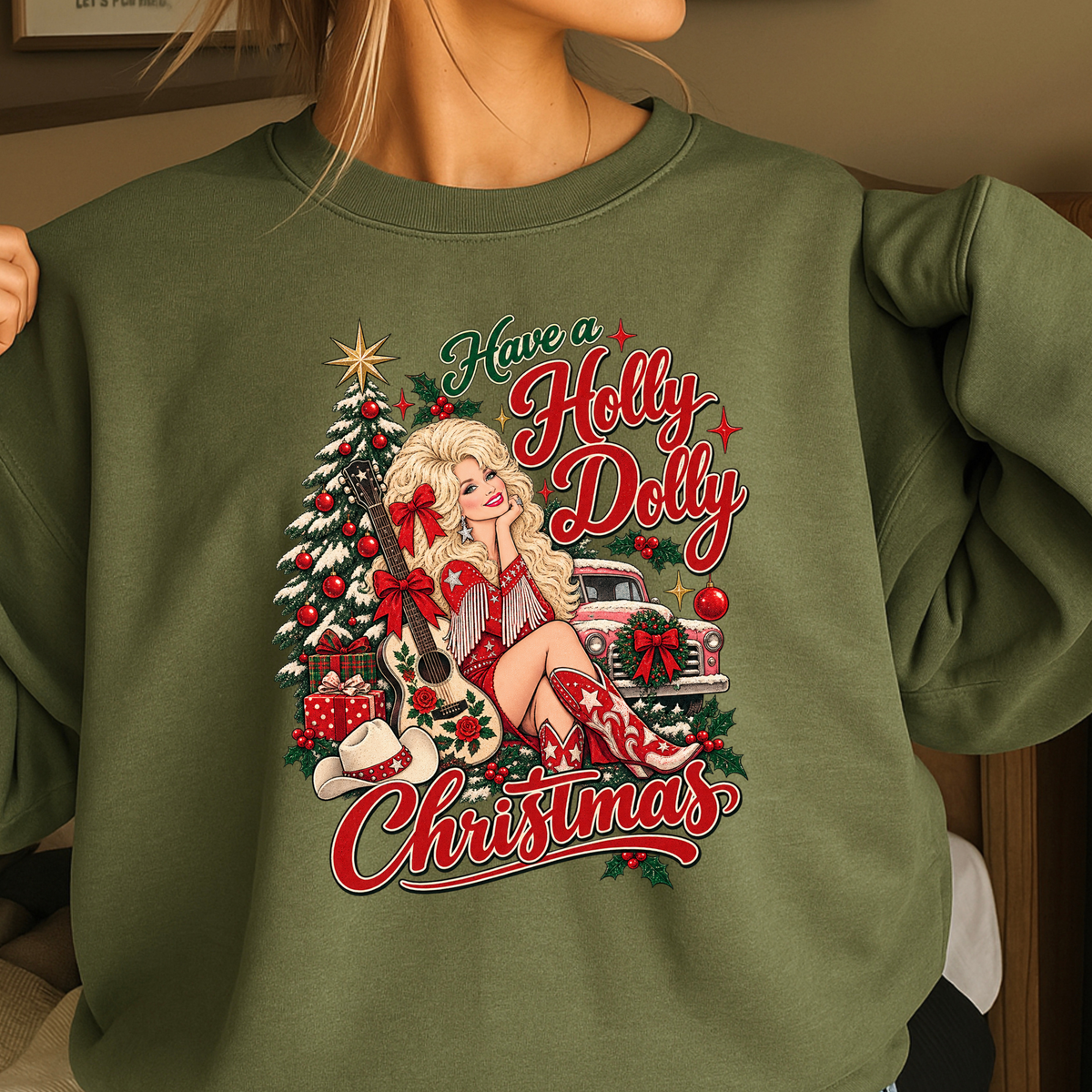 Have A Holly Christmas Crewneck Sweatshirt