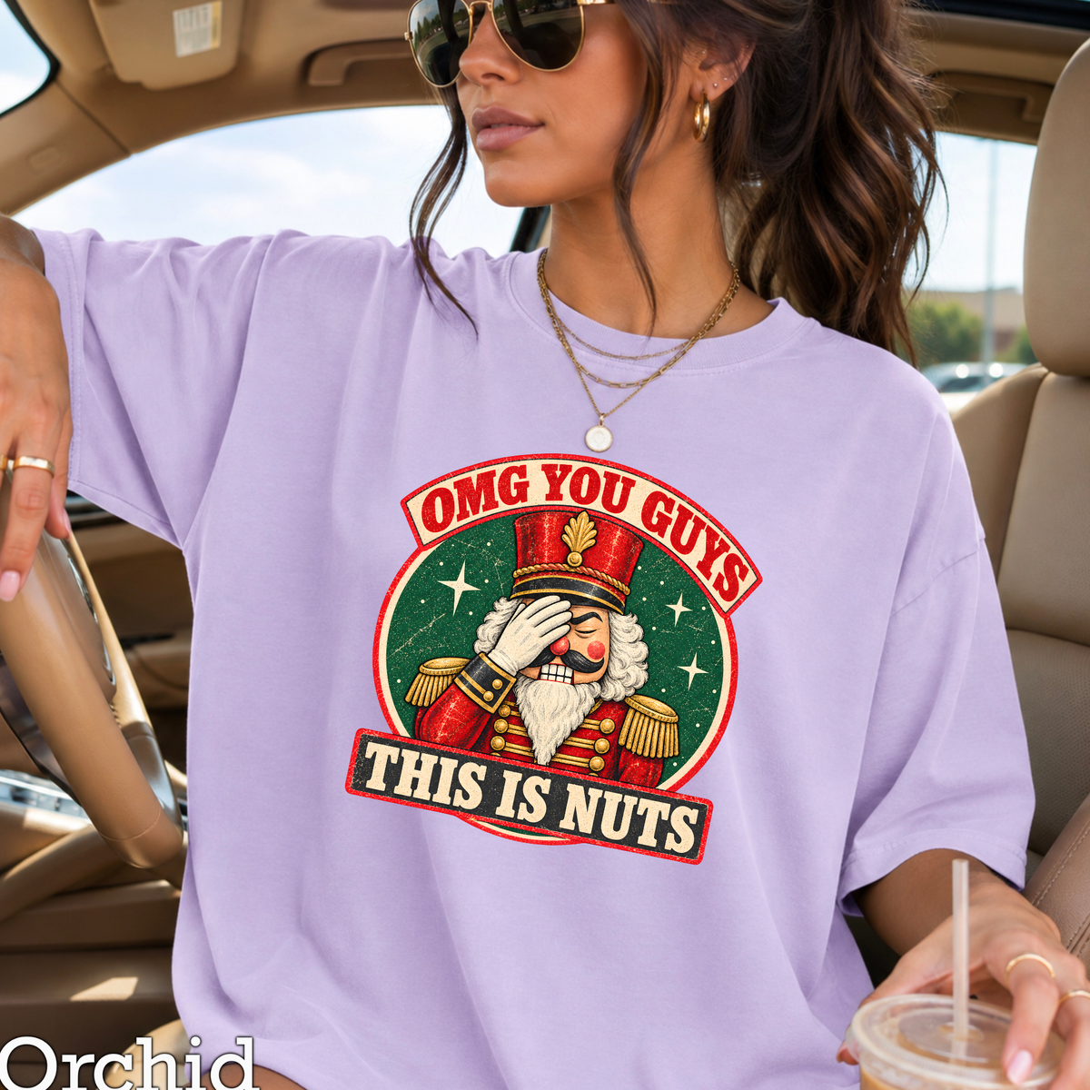 OMG You Guys This Is Nuts Christmas Comfort Color Graphic Tee