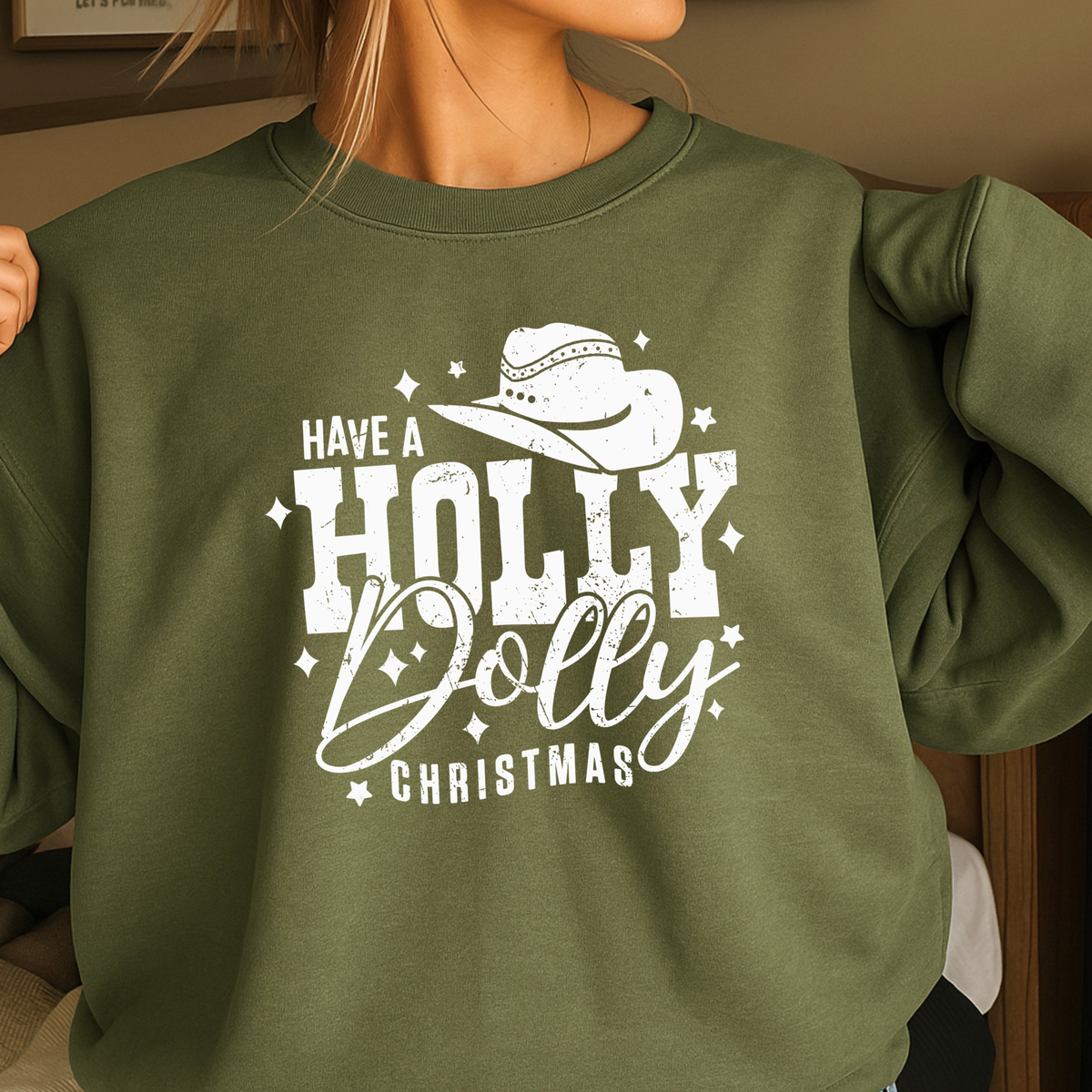 Have A Holly Christmas Crewneck Sweatshirt