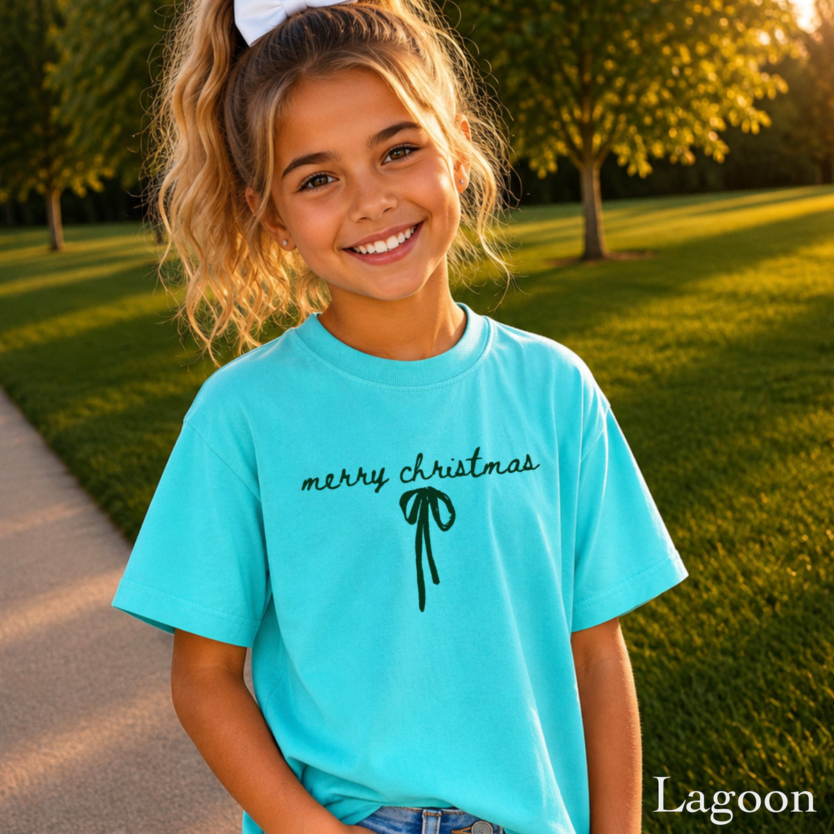 Merry Christmas Youth Comfort Color T-Shirt