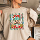 Preppy Nutcracker Christmas Crewneck Sweatshirt