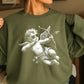 Halftone Cupid Valentine’s Day Crewneck Sweatshirt