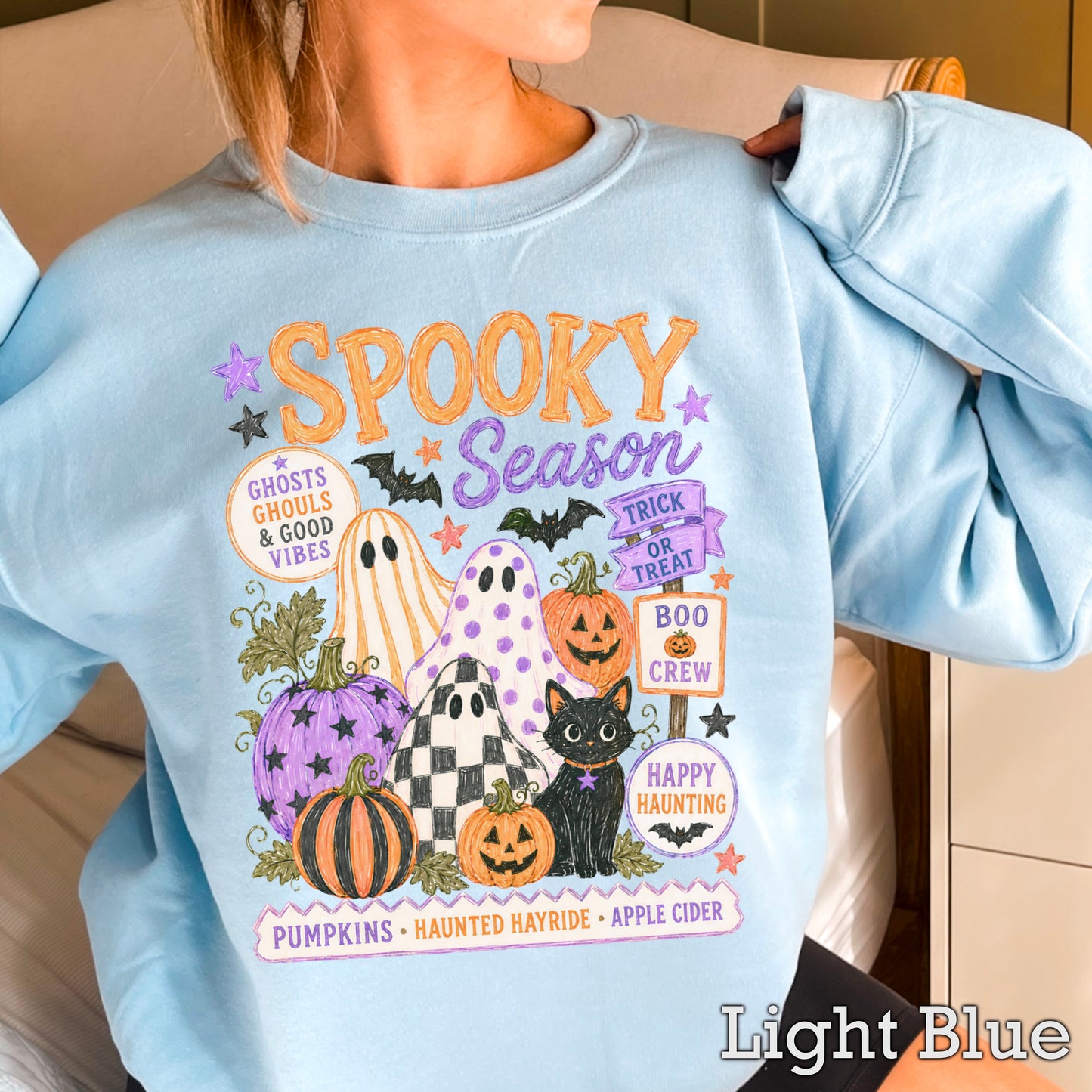 Spooky Season Halloween Crewneck Sweatshirt