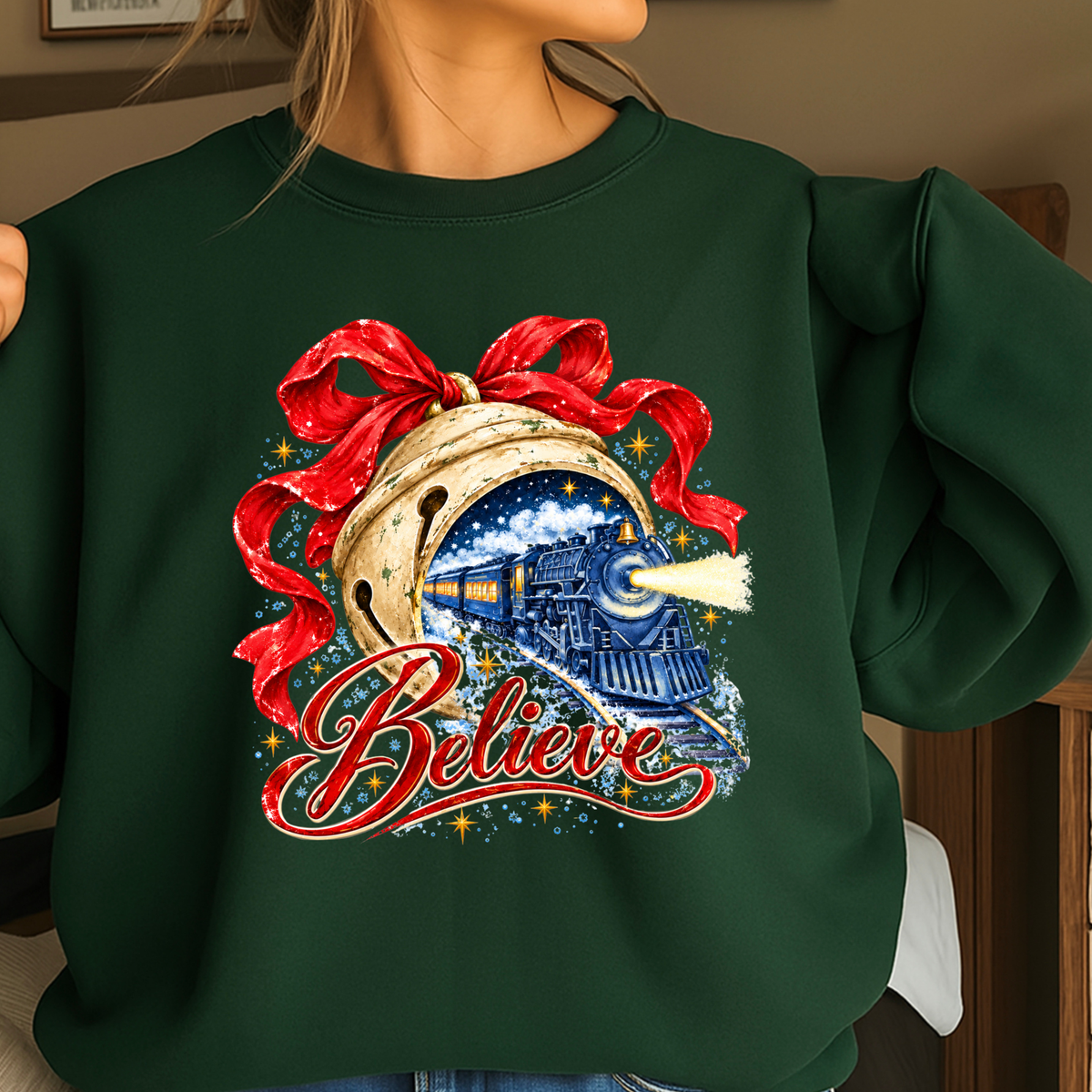 Believe Christmas Crewneck Sweatshirt