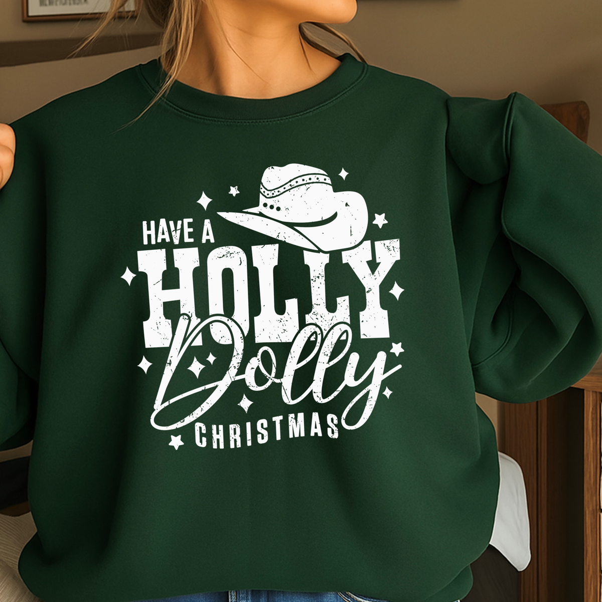 Have A Holly Christmas Crewneck Sweatshirt