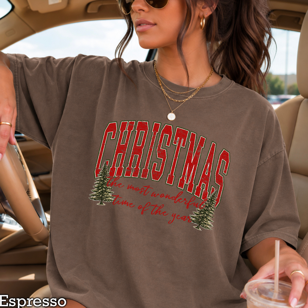 It's The Most Wonderful Time Of The Year Christmas Comfort Color Graphic Tee