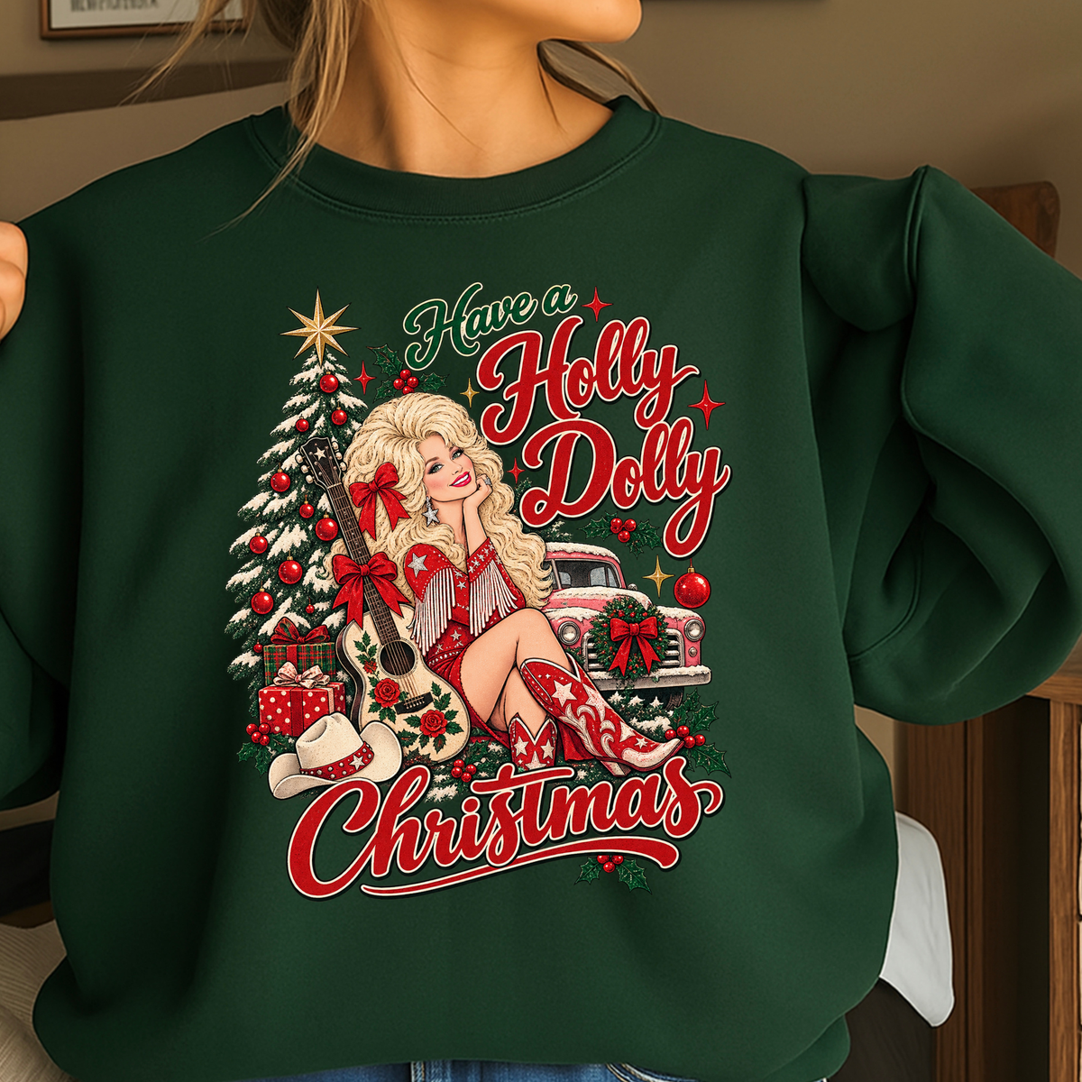 Have A Holly Christmas Crewneck Sweatshirt