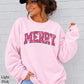 Merry Real Spangles Christmas Crewneck Sweatshirt